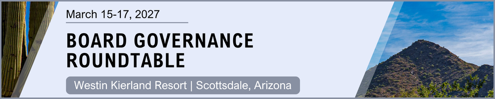 2027 Board Governance Roundtable